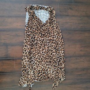 Cheetah print flowy tank Xsmall